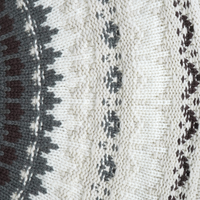 AiNear Vente en gros logo personnalisé Oem & Odm Pull à manches longues col rond Fair Isle Jacquard beige pull tricoté en coton pour hommes