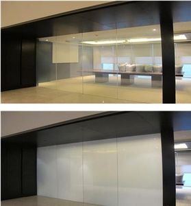 PDLC Film de verre intelligent auto-adhésif Opaque blanc intimité électrochromique teinté en relief cuisine salle de bain chambre décoratif PET - Product Image 2