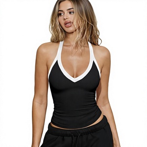 Women's Prime Fit Training <b>Tank</b> <b>Top</b> Flex Core <b>Racerback</b> Knitted Breathable Front Logo - Product Image 1