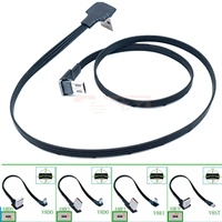 Câble USB mâle vers micro USB personnalisé, échantillon gratuit, super plat, flexible, inclinable vers le haut, vers le bas, vers la gauche et vers la droite, à 90 degrés