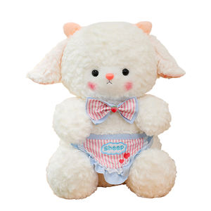 Nouveauté créative, le mouton marin, jouet en peluche, agneau assis, animal en peluche, jouet doux et apaisant pour le mouton endormi - Product Image 1