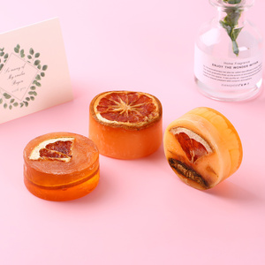 OEM Customized High Quality Handmade Organic Vegan Solid Travel Size Bath <b>Soap</b> Bars Dried <b>Lemon</b> Flower Whitening Herbal - Product Image 4