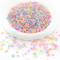 200 pièces 4*6mm perles de verre multicolore perles entretoises en vrac pour la fabrication de bijoux bricolage mignon Bracelets collier artisanat fournitures Z10