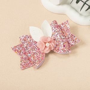 Oreilles de lapin tridimensionnelles mignonnes bandeau décoratif pour enfants de Pâques avec épingle à cheveux et pinces à cheveux cassées - Product Image 5