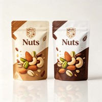 Sachet d'emballage personnalisé pour noix, pochette stand-up refermable en plastique avec fermeture éclair, anti-odeur, en Mylar, Bolsas Doypack Zip Lock pour aliments et bonbons gélifiés