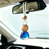 Diffuseur d'air portable pour voiture, en verre, 8 ml, éco-responsable, parfum longue durée, quatre senteurs, vente en gros