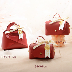 Hot-selling Ins-style New Wedding <b>Sweet</b> <b>Box</b> Empty <b>Box</b> with Creative European-style <b>Sweet</b> Bag Hand-held Leather Wedding Candy <b>Box</b> - Product Image 4
