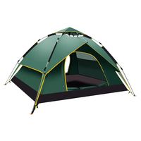 Double Couche Étanche 3-4 Personne 4 Saison Rapide Facile Automatique Mis En Place Famille Camping en plein air Tente pour les Ventes