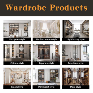 Systèmes de dressing sur mesure de luxe léger et moderne, armoires de chambre en bois pour dressing ouvert - Product Image 4