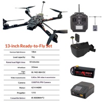 Quadricoptère de course FPV 13 pouces Combo 6-en-1 FPV-1300-6IN1 Charge utile 5KG VTX 5.8G 3W Portée longue distance 10KM ELRS 915 RTF