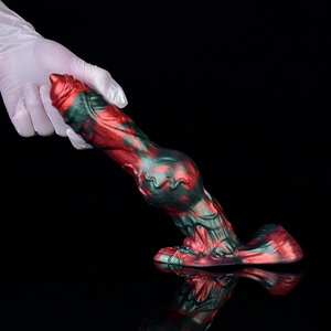 NNSX Dildo de animal simulado, Dildo de perro monstruo con nudo, Masturbador femenino, Plug anal de expansión de cámara trasera - Product Image 4