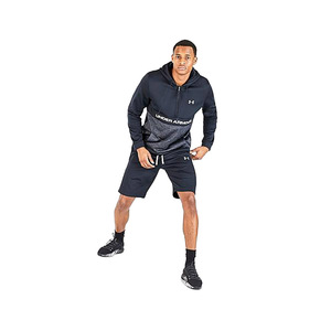 Under Armour Fleece <b>Shorts</b> <b>Mens</b> <b>Active</b> <b>Shorts</b> Color: Black/Grey | 100% Authentic - Product Image 1