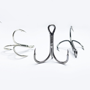 Anzuelo reforzado Triple para pesca en el mar fuerte 9020 <span class=keywords><strong>3X</strong></span>, anzuelo triple de agua salada de acero al carbono, anzuelos de tres garras, cabeza de plantilla - Product Image 4