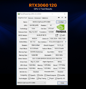 Tarjeta Gráfica Peladn 100% Original GPU Geforce RTX 3060 de 12GB, RTX 3060 GDDR6 de 192 bits y 8 pines, Tarjeta Gráfica Profesional - Product Image 4