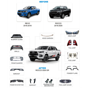 2020 Hoge Kwaliteit Gr Sportontwerp Bodykit Voor Hilux Revo Rocco Front Conversie Auto Bumper Hoge Bescherming Gemaakt Pp Plastics Nieuw - Product Image 3