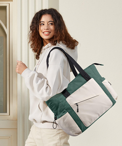 Wholesale Shopping Bag Puffer Tote Bag for Women Quilted Work Handbags with Zipper - Product Image 4