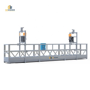פלטפורמת עבודה תלויה על כבלים מסוג ZLP630 מסגסוגת אלומיניום, להרמה תעשייתית בבנייה, טיפוס ועבודה על חזיתות. - Product Image 2