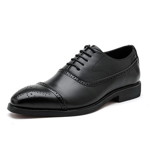 Chaussures en cuir formelles et décontractées respirantes et confortables pour hommes, tendance, grandes tailles, été 2026 - Product Image 4