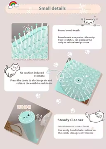 Hot Bán Tùy Chỉnh Tóc Bàn Chải Với Ins Phong Cách Vòng Nhựa Xử Lý Chống Tĩnh Điện Và Massage Tính Năng Bền Làm Sạch Bàn Chải Cho Vẻ Đẹp - Product Image 4