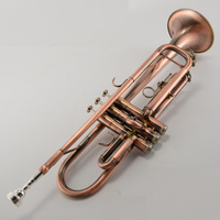 Professional Trumpet Musical Instrument Brass B Flat Antique 3 Tone Trumpet for Beginner
