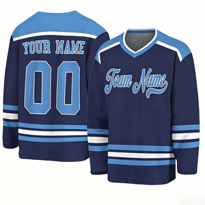 Maillots de hockey sur glace personnalisés imprimés en couleur, uniformes d'équipe avec transfert thermique, service de conception gratuit pour les clubs - Product Image 1