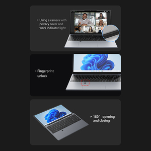 New Design 15.6 Inch Laptop Computer Lcd Screen Low <b>Price</b> Cheap Student & Education With Fingerprint Backlight Student Laptop - Product Image 3