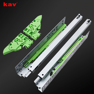 Mềm đóng undermount ngăn kéo Slide 3D có thể điều chỉnh khóa khung nhiệm vụ nặng nề im lặng đồ nội thất nhà bếp phần cứng 21-30kg Tải - Product Image 1