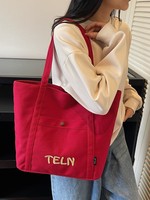 Sacs de plage en coton recyclé personnalisés avec logo couleur, sacs fourre-tout en toile vierges imprimés avec fermeture éclair et poche