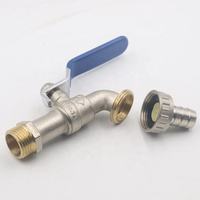 Robinet à bille manuel robuste en bronze, antimicrobien, pour cuisine et jardin, avec bec fileté – Fabricant