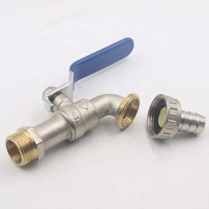 Válvula de bola de bronce manual de alta resistencia, grifo de agua antimicrobiano para cocina y jardín con boquilla roscada, fabricante - Product Image 1