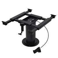 Pied de table pliable pour camping-car, en alliage d'aluminium, base de table pliable, pied réglable télescopique, support de bureau pour camping-car, bateau