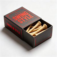 Tee de golf personnalisé pour simulateur de golf, support de tee automatique en bois avec marqueur de balle, accessoire pour gravure laser