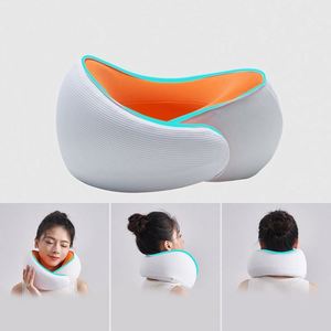 3 in 1 Cooling U-shape Travel Pillow for Airplane <b>Memory</b> Foam Neck Support Travel Neck Pillow Set - Product Image 3
