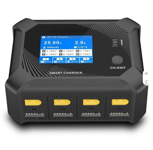 Chargeur intelligent N-UP9 à quatre canaux AC100W DC20W pour batteries Li-ion, LiFe, NiMH, NiCd, LiHV, PB et modèles RC - Product Image 1