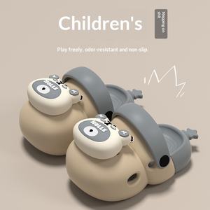 Chaussures Croc pour bébé, pantoufles à enfiler pour enfants, sandales d'été pour garçons et filles, antidérapantes, en EVA, pour la maison, mignonnes, en forme d'ours, 14-22cm - Product Image 6