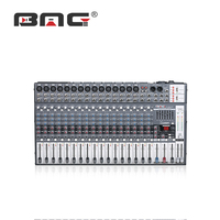Console de mixage audio professionnelle BMG 6/8/12/16/24 canaux USB DSP BT en métal, garantie 12 mois, performance scénique professionnelle, bleu foncé