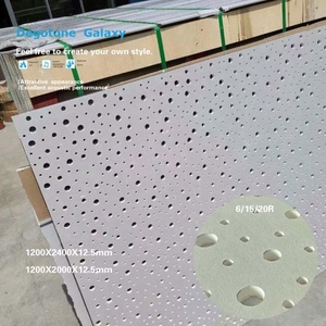 Plaque de plâtre perforée hexagonale à <span class=keywords><strong>prix</strong></span> d'usine, supporte des trous carrés de 12 mm, 2400x1200x12 mm - Product Image 6