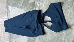 Conjunto de gimnasio con logotipo personalizado para mujer, ropa deportiva de compresión de cintura alta, varios colores, OEM - Product Image 2