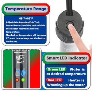 Toptan Fiyatlı <span class=keywords><strong>Mini</strong></span> Dalgıç Akvaryum Isıtıcı Dijital LCD Su Isıtıcı Balık Tankı Cam Malzeme Akvaryum Aksesuarları IP68 - Product Image 3