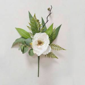 Arreglo Floral <span class=keywords><strong>de</strong></span> Seda con Diseño <span class=keywords><strong>de</strong></span> Lágrima, Peoní<span class=keywords><strong>a</strong></span>, Arce y Hojas <span class=keywords><strong>de</strong></span> Eucalipto, Decoración para el Hogar para Todas las Temporadas, Colgante <span class=keywords><strong>de</strong></span> Primavera - Product Image 4