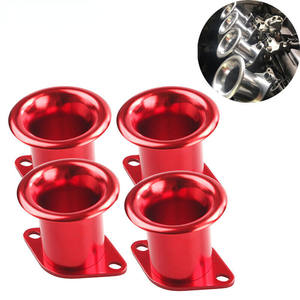 Entonnoir de klaxon d'air de <span class=keywords><strong>voiture</strong></span> en aluminium rouge pour Toyota Corolla AE86 GTS Velocity V-stacks Airbox Intake V Stack Add Horse Power 1 pièce - Product Image 6