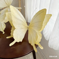 O-SJZ002 Papillon décoratif de Noël personnalisé, papillon coloré fait à la main, papillon géant pour vitrine de magasin