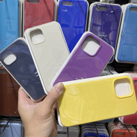 Coque de téléphone en silicone liquide flanelle tout compris, modèle 2025, la plus vendue, pour iPhone 17 16 15 14 13 12 11 XR X Xs Max 8 8Plus