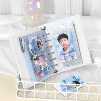 PVC A7 6 trous Page interne stockage carte classeur sac fenêtre porte-carte porte-clés portefeuille petite pièce enveloppe sac