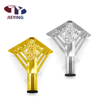 Jieying pieds de table basse en métal en forme de Y base de canapé en métal or 15cm fer lit canapé jambe meubles matériel accessoires