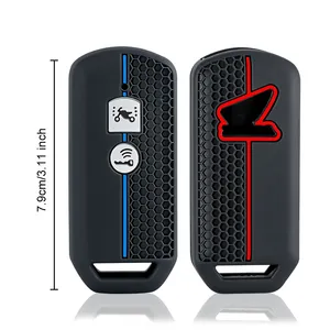 SH125 X-ADV ไฮบริดสำหรับฮอนด้า PCX 150 SH300สกูตเตอร์ Forza <span class=keywords><strong>125</strong></span> 300ซิลิโคนรถจักรยานยนต์สกู๊ตเตอร์กุญแจปลอก FOB 2ปุ่ม - Product Image 5