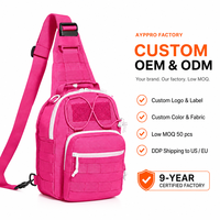 Sac à bandoulière tactique modulaire AYPPRO personnalisé pour la randonnée, sac de poitrine de trekking, sac à bandoulière extérieur avec système MOLLE, OEM ODM Logo