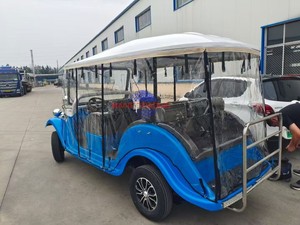 Auto Clásico Eléctrico Convertible Vintage, Lujoso y Romántico, Color Rojo Rosa, Estilo Retro para Turismo, Batería de 72v en Venta - Product Image 3