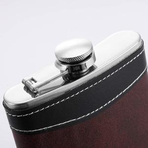 Tùy chỉnh <span class=keywords><strong>6oz</strong></span> 7Oz 8oz laserable Da Thép không gỉ rượu Rượu <span class=keywords><strong>Flask</strong></span> Hip <span class=keywords><strong>Flask</strong></span> cho rượu whisky - Product Image 6