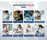 50X~500X Inverted Differential Interference Contrast Metallurgical Microscope with Halogen Lamp